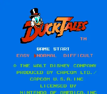 DuckTales (USA) (Beta) (1989-02-05) screen shot title